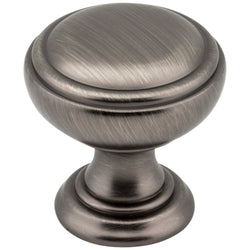 Tiffany 1-1/4" Knob - Brushed Pewter