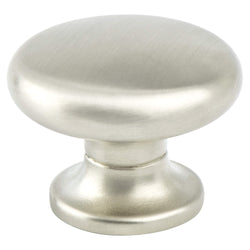 Valencia 1 3/8" Knob Brushed Nickel - DecorHardware.com