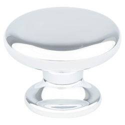 Valencia 1 3/8" Knob Polished Chrome - DecorHardware.com