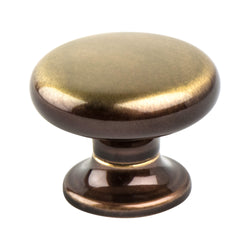 Valencia 1 3/16" Knob Brushed Bronze - DecorHardware.com