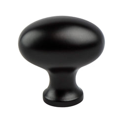 Valencia 1 3/16" Knob Matte Black - DecorHardware.com