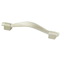 Opus 128mm Pull (OL-6 3/8") Satin Nickel - DecorHardware.com