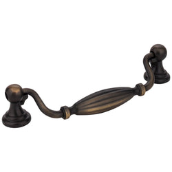 Glenmore 128 mm Pull (OA - 5-15/16" ) - Antique Brushed Satin