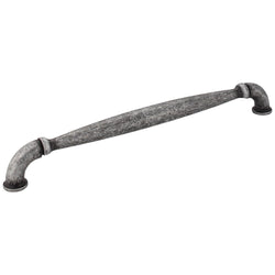 Chesapeake 12" Pull (OA - 12-15/16" ) - Distressed Antique Sil