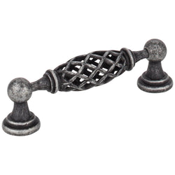 Tuscany 96 mm Pull (OA - 4-11/16" ) - Distressed Antique Silve