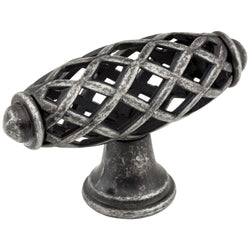 Tuscany  Knob2-5/16" - Distressed Antique Silver