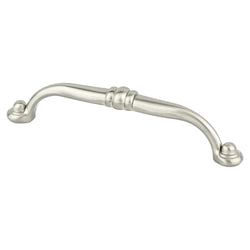 Andante 128mm Pull (OL-5 11/16") Brushed Nickel - DecorHardware.com