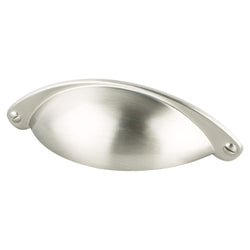 Andante 64mm Cup Pull (OL-4 1/16") Brushed Nickel - DecorHardware.com