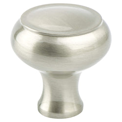 Forte 1 11/16" Knob Brushed Nickel - DecorHardware.com