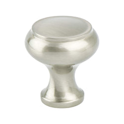 Forte 1 1/4" Knob Brushed Nickel - DecorHardware.com