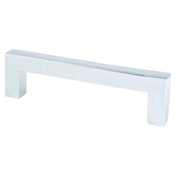 Contemporary Adv One 96mm Pull (OL-4 3/16") Polished Chrome - DecorHardware.com