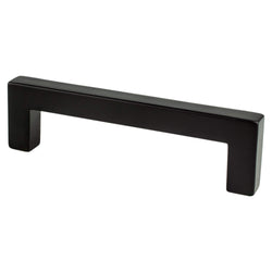 Contemporary Adv One 96mm Pull (OL-4 3/16") Matte Black - DecorHardware.com