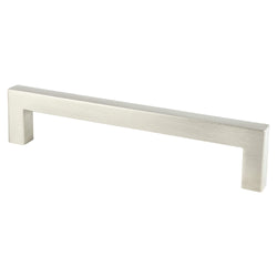 Contemporary Adv One 128mm Pull (OL-5 7/16") Brushed Nickel - DecorHardware.com