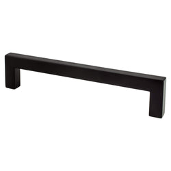 Contemporary Adv One 128mm Pull (OL-5 7/16") Matte Black - DecorHardware.com