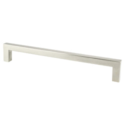 Contemporary Adv One 192mm Pull (OL-8") Brushed Nickel - DecorHardware.com