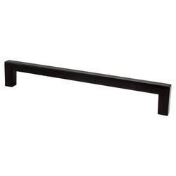 Contemporary Adv One 192mm Pull (OL-8") Matte Black - DecorHardware.com