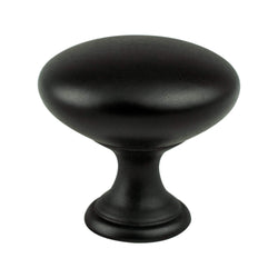 Traditional Adv One 1 1/8" Knob Matte Black - DecorHardware.com