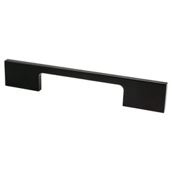 Contemporary Adv Two 96mm Pull (OL-6 5/16") Matte Black - DecorHardware.com