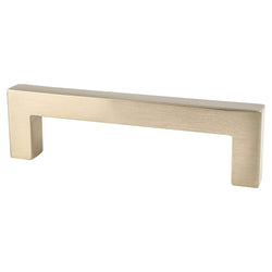 Contemporary Adv One 96mm Pull (OL-4 3/16") Champagne - DecorHardware.com