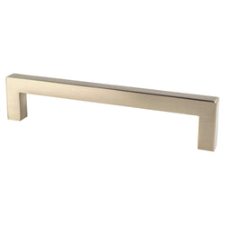 Contemporary Adv One 128mm Pull (OL-5 7/16") Champagne - DecorHardware.com