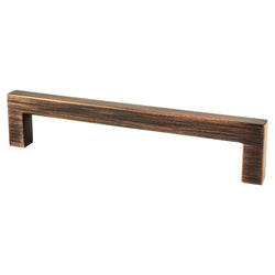 Contemporary Adv One 128mm Pull (OL-5 7/16") Verona Bronze - DecorHardware.com