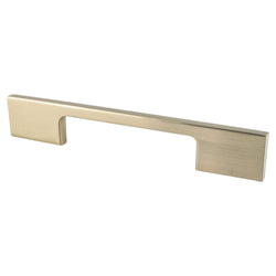 Contemporary Adv Two 96mm Pull (OL-6 5/16") Champagne - DecorHardware.com