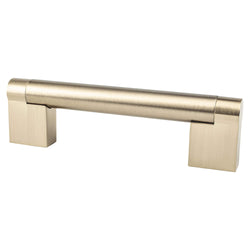 Contemporary Adv Three 96mm Pull (OL-4 3/16") Champagne - DecorHardware.com