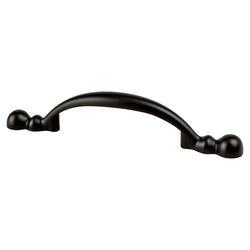 Traditional Adv Four 3" Pull (OL-5 1/4") Matte Black - DecorHardware.com