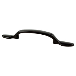 Traditional Adv Two 3" Pull (OL-5 3/4") Matte Black - DecorHardware.com