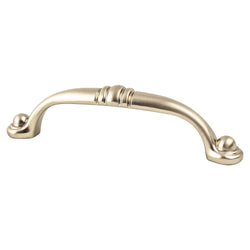Traditional Adv Three 96mm Pull (OL-4") Champagne - DecorHardware.com