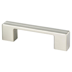 Skyline 3" and 96mm Pull (OL-4 3/16") Brushed Nickel - DecorHardware.com
