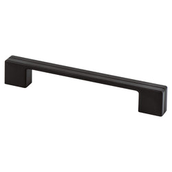 Skyline 160mm Pull (OL-6 11/16") Matte Black - DecorHardware.com