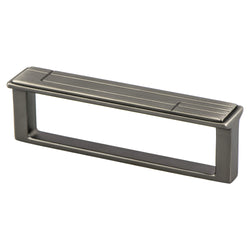 Oak Park 96mm Pull (OL-4 1/16") Vintage Nickel - DecorHardware.com