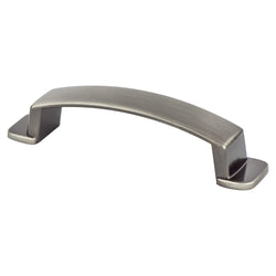 Oasis 96mm Pull (OL-4 7/8") Brushed Tin - DecorHardware.com
