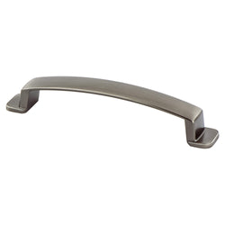 Oasis 128mm Pull (OL-6 1/16") Brushed Tin - DecorHardware.com