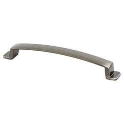 Oasis 160mm Pull (OL-7 5/16") Brushed Tin - DecorHardware.com