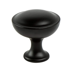 Echo 1 3/16" Knob Matte Black - DecorHardware.com