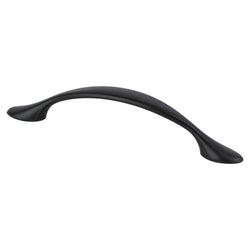 Transitional Adv Three 96mm Pull (OL-5") Matte Black - DecorHardware.com