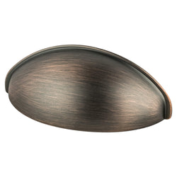 Transitional Adv Three 64mm Cup Pull (OL-3 3/16") Verona Bronz - DecorHardware.com