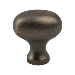 Transitional Advantage Three Verona Bronze Oval Knob - This kn - DecorHardware.com