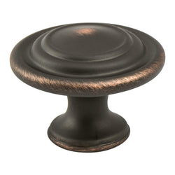 Traditional Advantage Four Verona Bronze Ringed Knob - DecorHardware.com