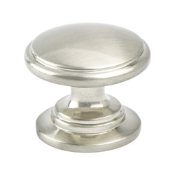 Traditional Adv Two 1 3/16" Knob Brushed Nickel - DecorHardware.com