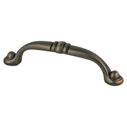 Traditional Adv Three 96mm Pull (OL-4") Verona Bronze - DecorHardware.com