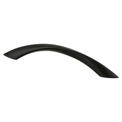 Contemporary Adv Five 128mm Pull (OL-6 9/16") Matte Black - DecorHardware.com