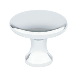 Contemporary Adv Five 1 1/8" Knob Polished Chrome - DecorHardware.com