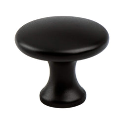 Contemporary Adv Five 1 1/8" Knob Matte Black - DecorHardware.com