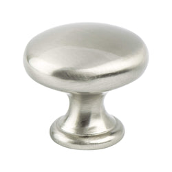 Contemporary Adv Four 1 1/4" Knob Brushed Nickel - DecorHardware.com