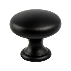Contemporary Adv Four 1 1/4" Knob Matte Black - DecorHardware.com