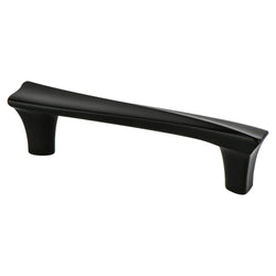 Fluidic 96mm Pull (OL-4 11/16") Black - DecorHardware.com