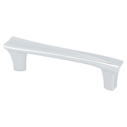 Fluidic 96mm Pull (OL-4 11/16") Polished Chrome - DecorHardware.com